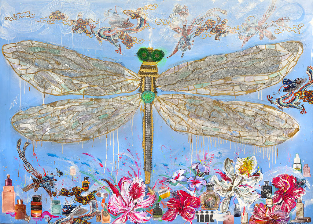 PURITY SOUL, Art Work 140x190cm,  Art Series THE WINGS of POWER 2025, Dubai.