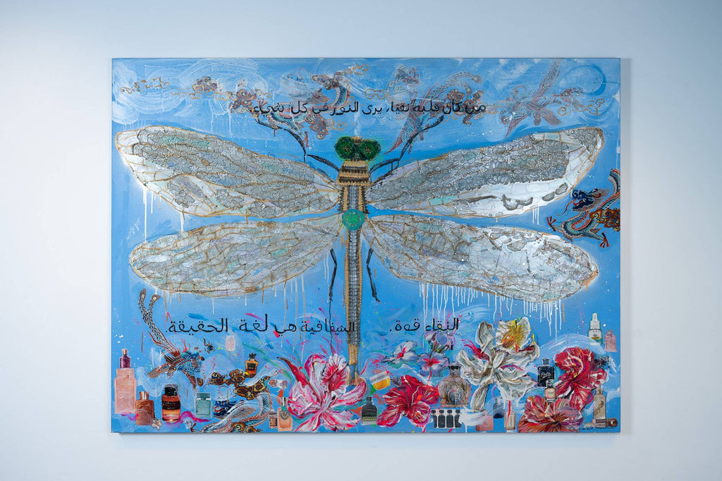 PURITY SOUL, Art Work 140x190cm,  Art Series THE WINGS of POWER 2025, Dubai.