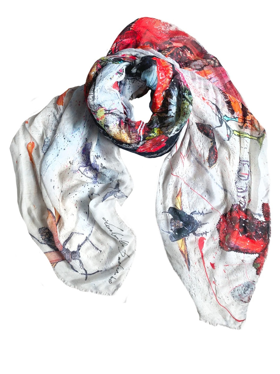 FullArt Symphony Of Silence - Multiplo d'arte da indossare Foulard  140X140cm