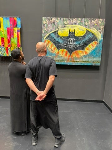 TEMPERANCE BAT, Art Work 140x190 cm,  Art Series THE WINGS of POWER 2025, Dubai.