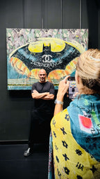 TEMPERANCE BAT, Art Work 140x190 cm,  Art Series THE WINGS of POWER 2025, Dubai.