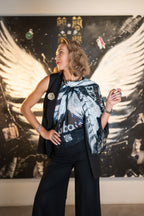 WHITE POWER, Art Work 190X190cm,  Art Series THE WINGS of POWER 2025, Dubai.