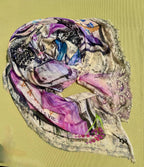 FullArt Channel Of Lavender Saint-Tropez - Artistico Foulard Unisex Firmato - 140X140cm, art-to-wear, limited edition