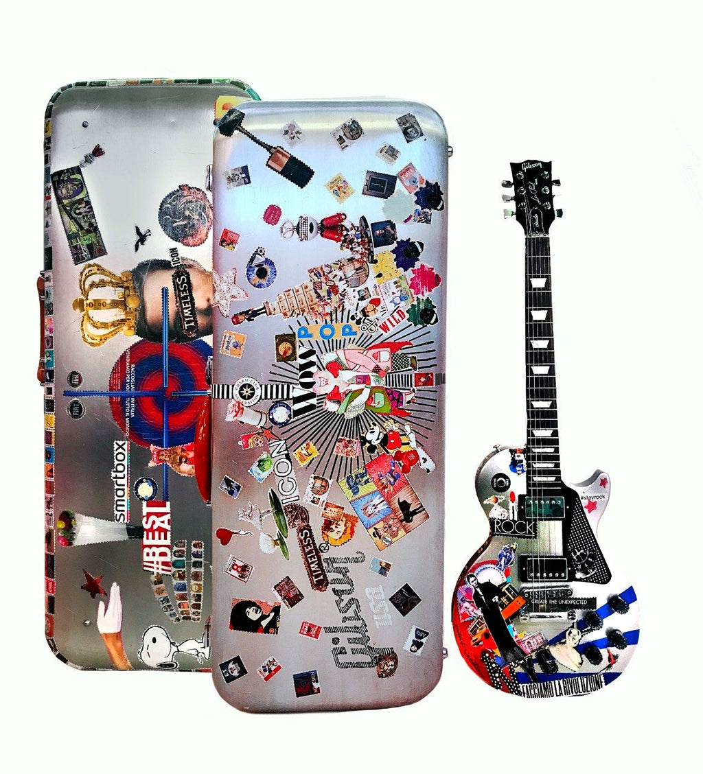 Gibson Les Paul personalizzata con custodia 107×65×15