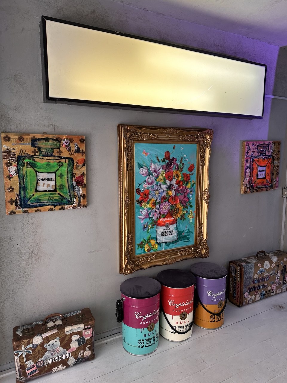 Crypto Flowers, Opera Darte 100X70Cm (130X100Cm Con Cornice), 2024, Pezzo Unico