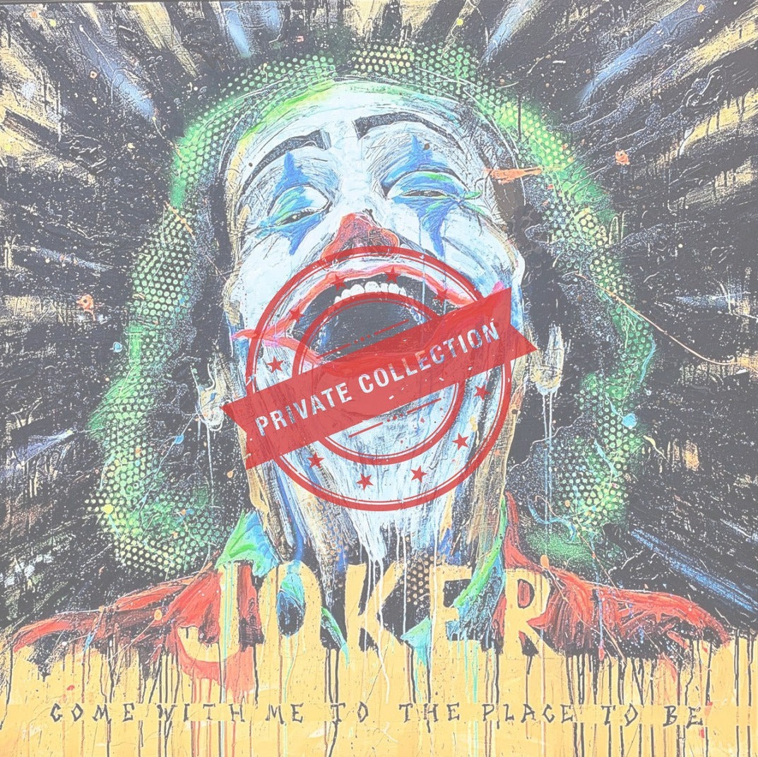 Light Box Joker  Art Design -2021 150X150X10Cm - Private Collection