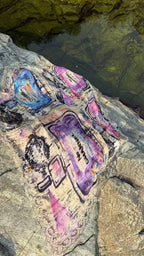 FullArt Channel Of Lavender Saint-Tropez - Artistico Foulard Unisex Firmato - 140X140cm, art-to-wear, limited edition