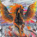 FullArt Fire Horse foulard 140x140