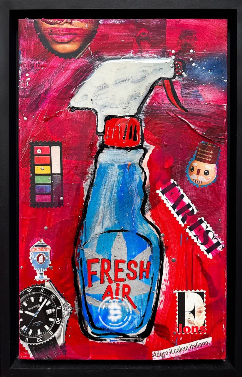 Fresh Air Blue, Artwork 44X24Cm