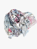 Fullart White Luxury Hijab - Artistico Foulard 70X200cm, prima collezione che incontra la cultura islamica, limited edition