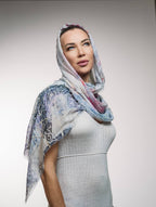 Fullart White Luxury Hijab - Artistico Foulard 70X200cm, prima collezione che incontra la cultura islamica, limited edition