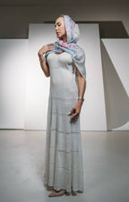Fullart White Luxury Hijab - Artistico Foulard 70X200cm, prima collezione che incontra la cultura islamica, limited edition
