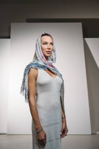 Fullart White Luxury Hijab - Artistico Foulard 70X200cm, prima collezione che incontra la cultura islamica, limited edition