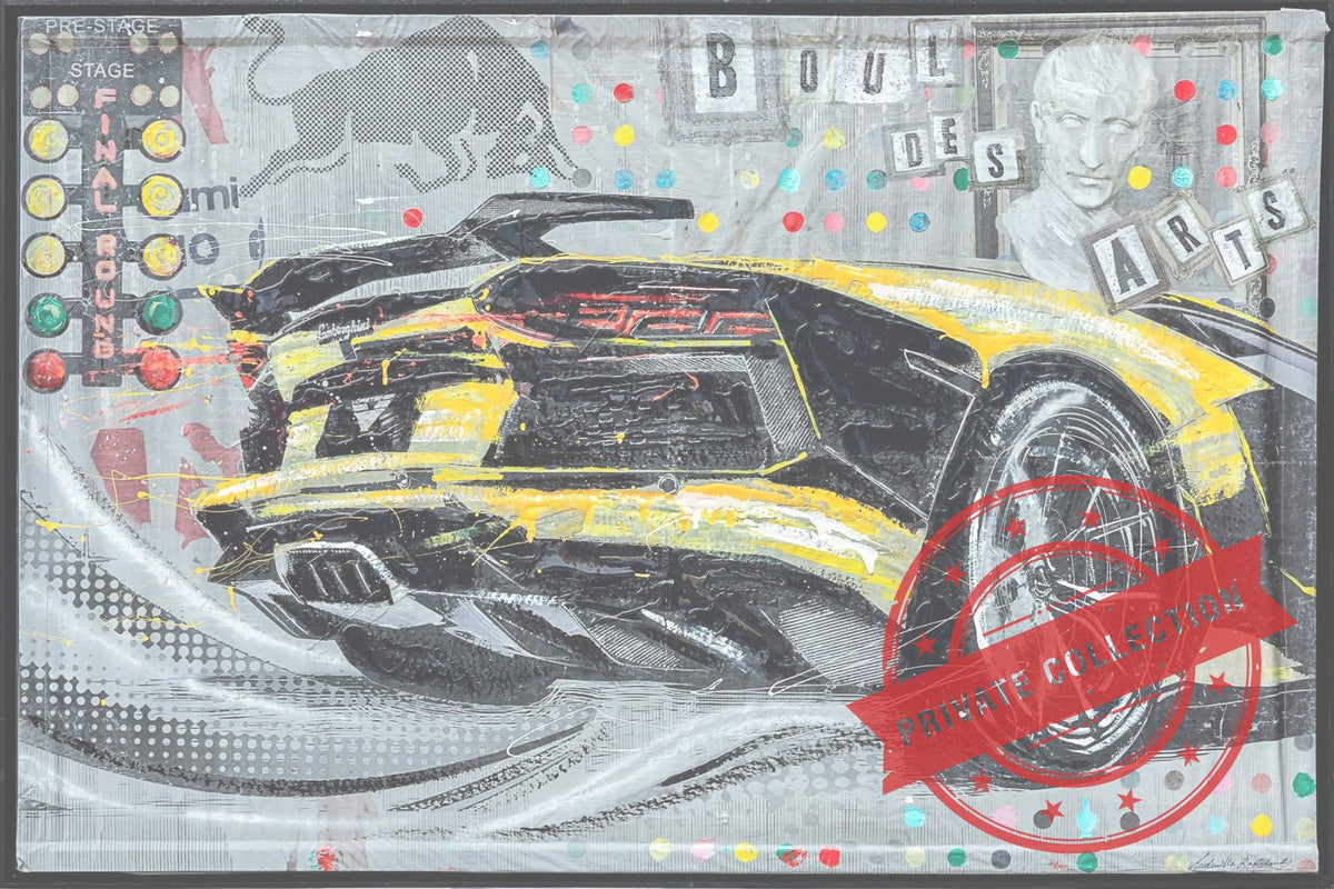 Yellow Power, Artwork 120X180Cm, Anno 2017 · Private Collection (corner)